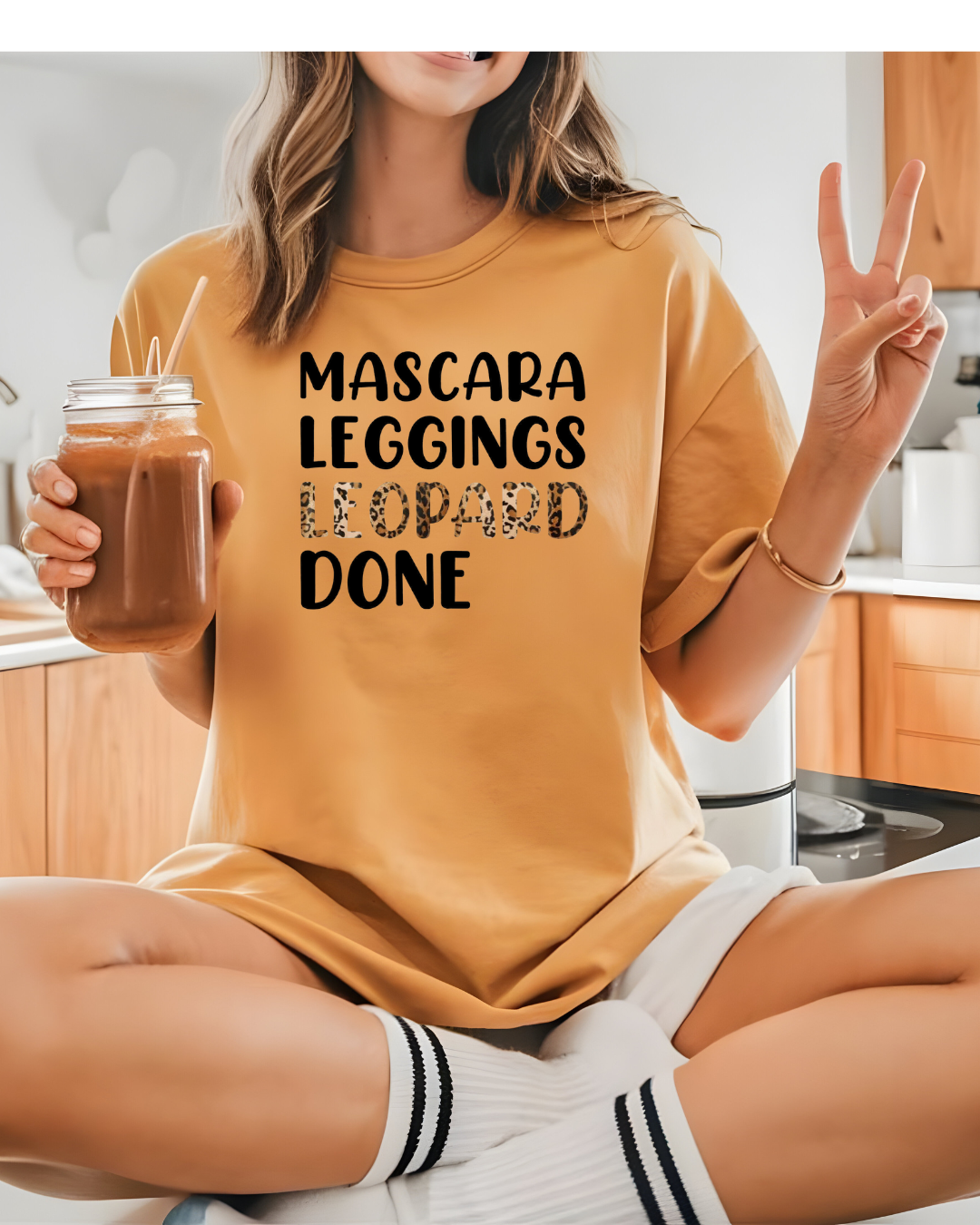 Mascara Leggings Leopard DONE Tee