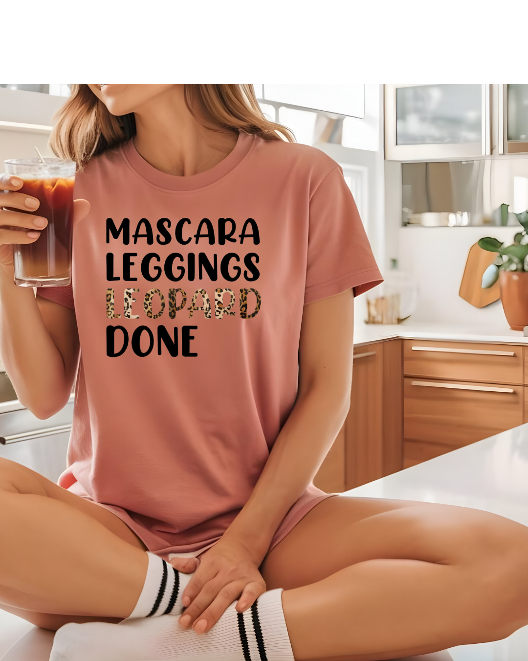 Mascara Leggings Leopard DONE Tee